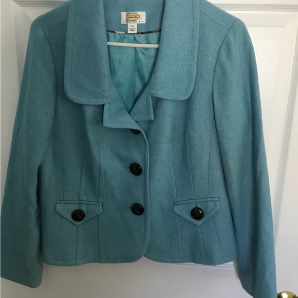 Talbot’s Beautiful Blue Short Jacket size 12 Petite - Picture 2 of 9